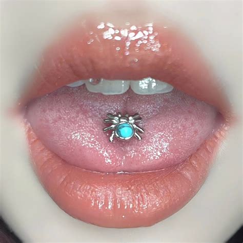 spider tongue ring|spider tongue ring ring.